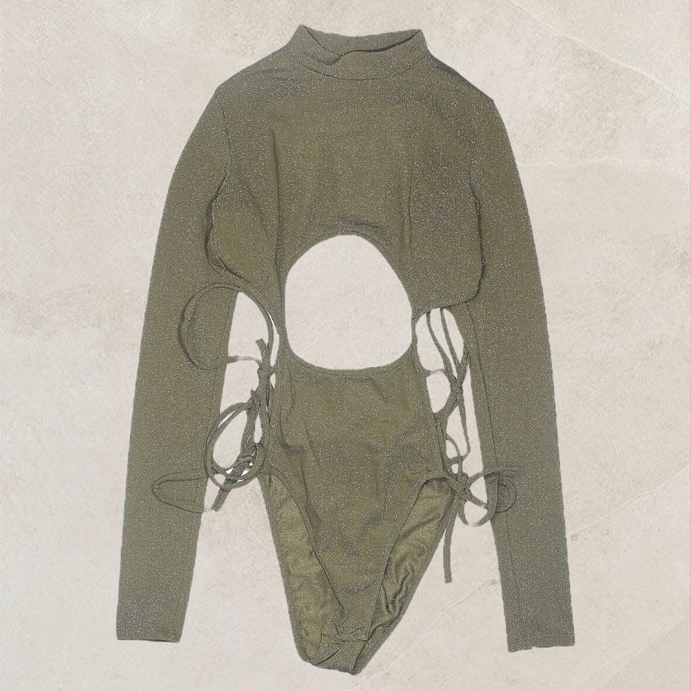 Savage X Fenty Olive Bodysuit